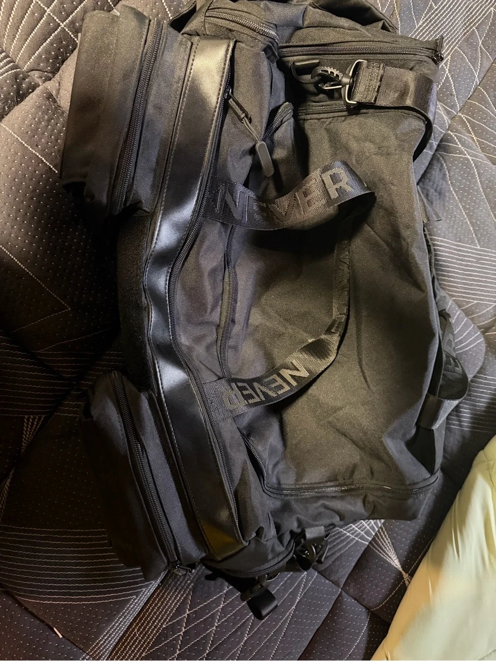 Never Average Always A Wolf Black Tactical Duffel Organizer